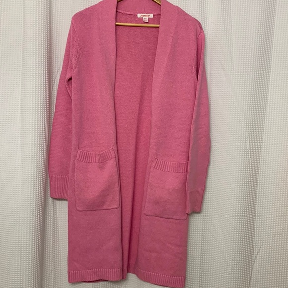 Long pink cardigan. - Picture 1 of 2